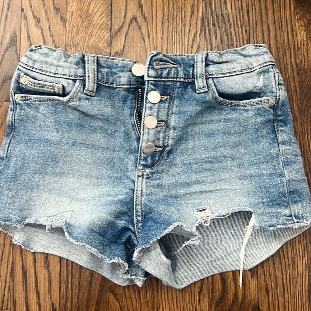 Girls DL1961 Lucy High Rise Denim Jean Cutoff Short